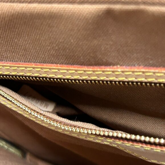 Louis Vuitton Porte-Documents Briefcase/ Laptop Case Medium Brown Leather - Picture 5 of 7